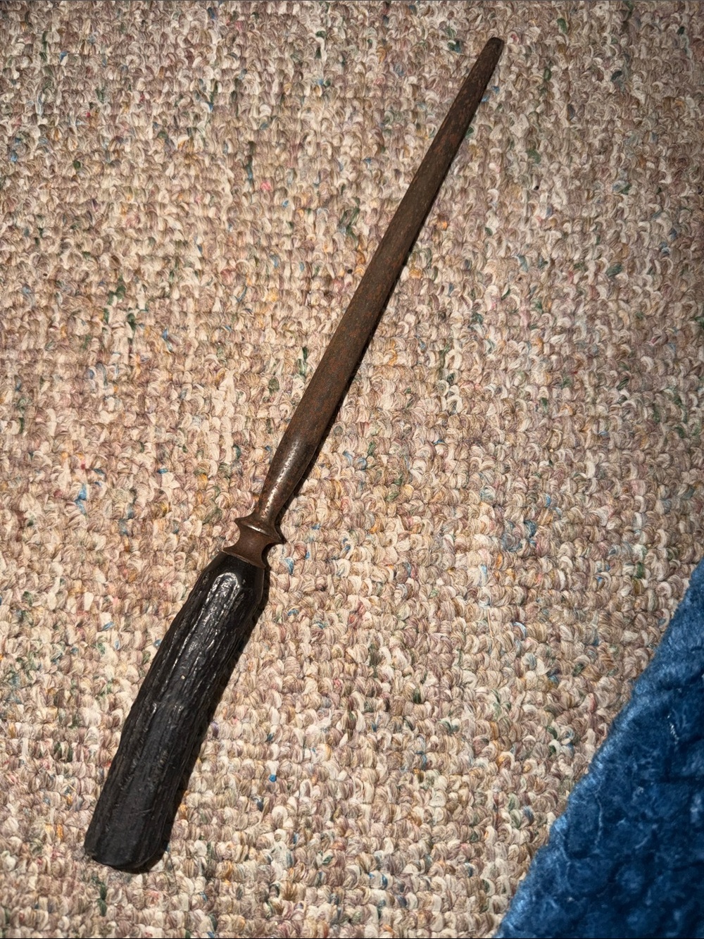 Vintage Knife Sharpener Black Handle